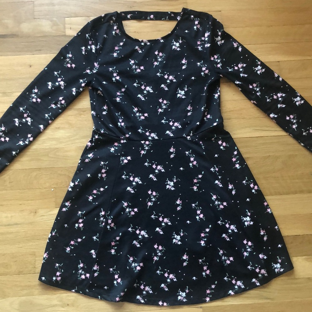 Divided H&M brand dress with pink floral design